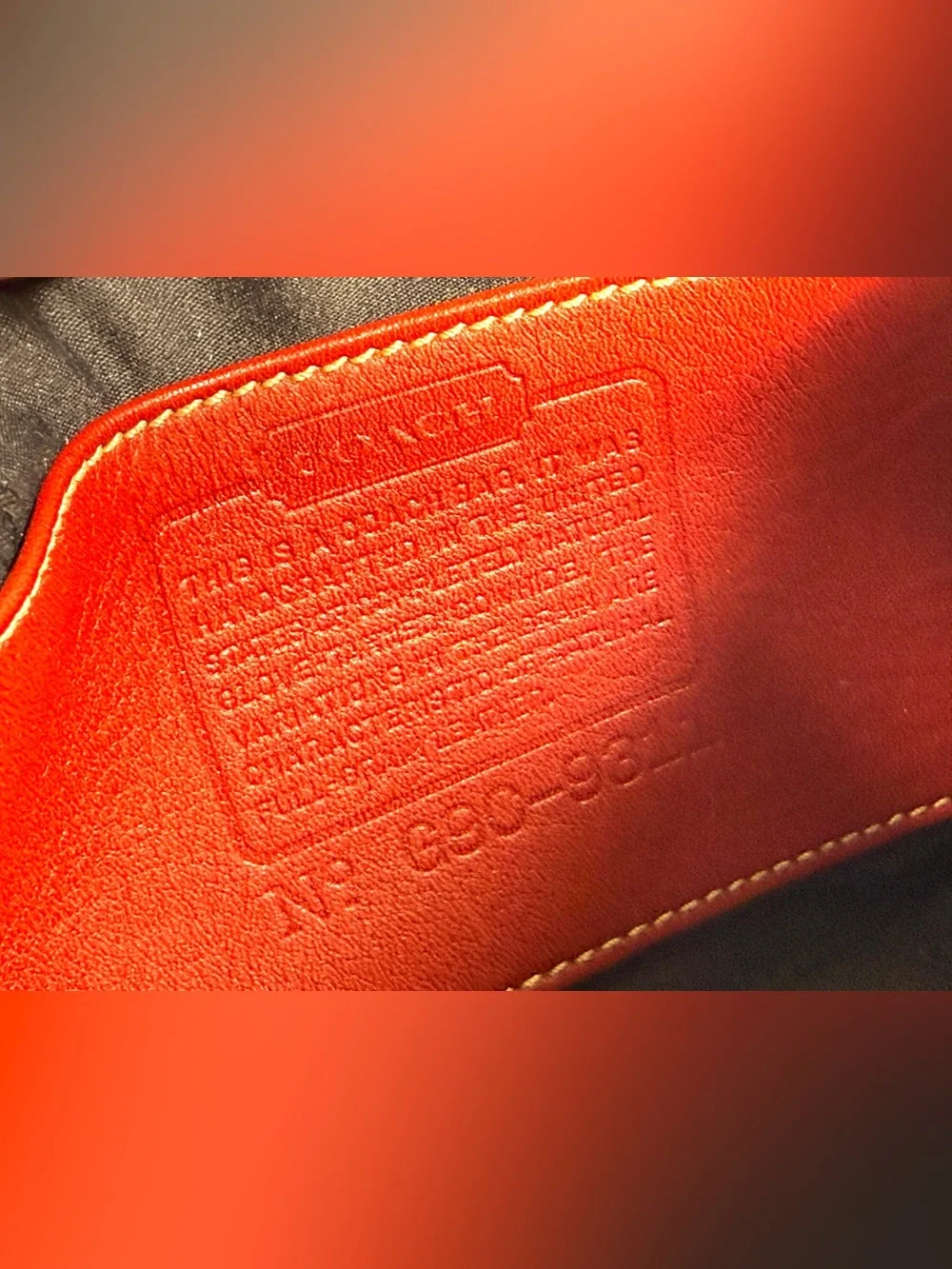 Coach compact red